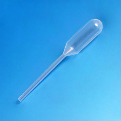 Transfer Pipet, 4.5mL, Narrow Stem, Long, 155mm, STERILE, Individually Paper Peel Wrapped, 100/Bag, 5 Bags/Unit