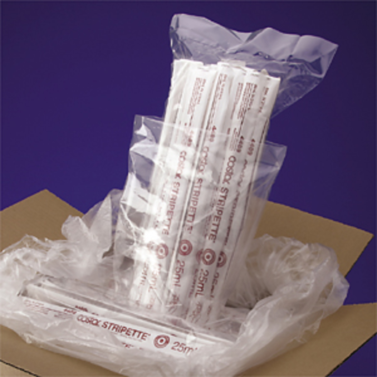 25mL Purple Individually plastic wrapped. Sterile. 200 / Case.