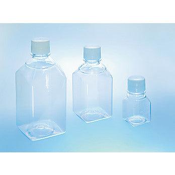 Media Bottle, PET, 500mL, Sterile, w/ Cap, CLR