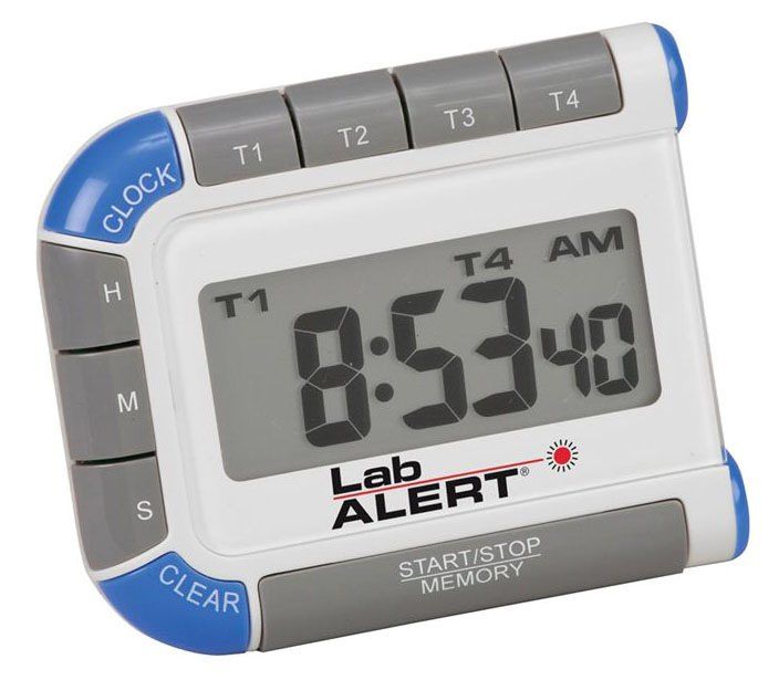 Lab Alert Timer, Four Channel, Blue